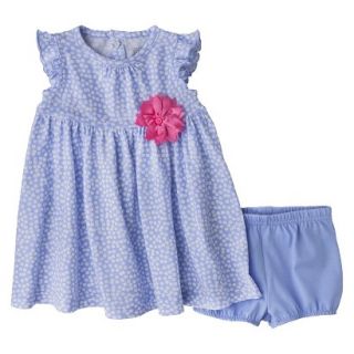 Just One YouMade by Carters Newborn Girls Dress Set   Light Blue/White NB