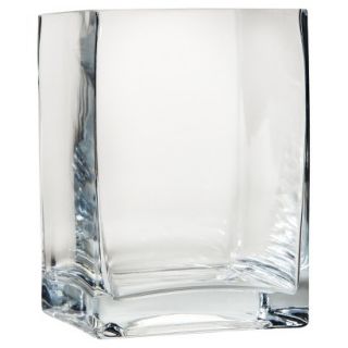 Threshold Square Glass Vase   4.75x6.75