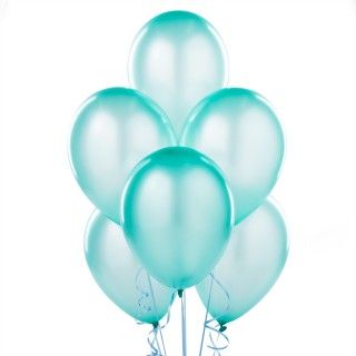 Silk Seafoam Blue 11 Latex Balloons