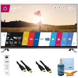 LG 60 Inch 1080p 240Hz 3D Direct LED Smart HDTV Plus Hook Up Bundle (60LB7100)