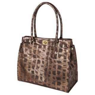Bueno Textured Tote Handbag   Bronze
