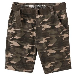 Mossimo Supply Co. Mens Belted Flat Front Shorts   Camo 40