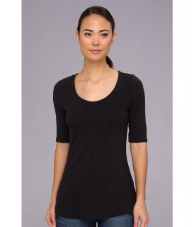 Royal Robbins Noe Elbow Sleeve Womens Short Sleeve Pullover (Black)
