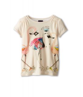 Paul Smith Junior Loosefit Shortsleeve T Shirt With Flamingo Print Girls Short Sleeve Pullover (Orange)