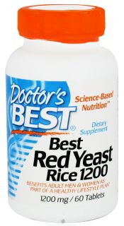 Doctors Best   Best Red Yeast Rice 1200 mg.   60 Tablets