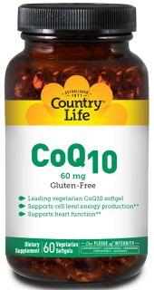 Country Life   CoQ10 60 mg.   60 Vegetarian Softgels