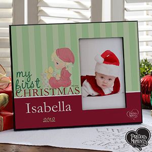 Personalized Babys First Christmas Picture Frame   Precious Moments