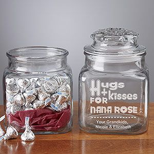 Personalized Candy Jars for Sweethearts with Chocolates