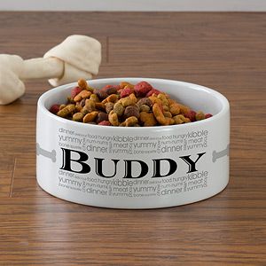 Personalized Large Dog Bowls   Doggie Delights