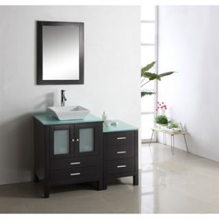 Virtu USA Brentford 46 Single Sink Bathroom Vanity   Espresso