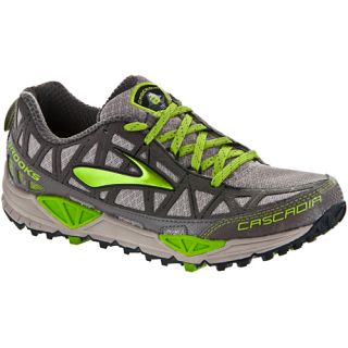 Brooks Cascadia 8: Brooks Womens Running Shoes Green/Gray/Black