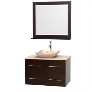 Centra 36 Single Bathroom Vanity Set for Vessel Sink by Wyndham Collection   Es