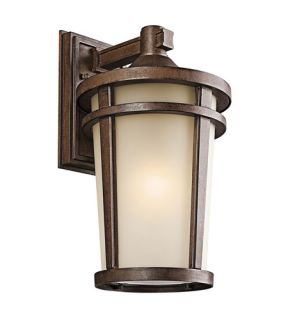 Atwood 1 Light Outdoor Wall Lights in Brown Stone 49073BST