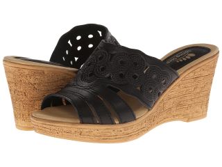 Spring Step Shine Womens Wedge Shoes (Black)
