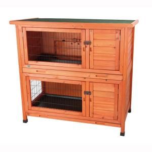 TRIXIE 3.8 ft. x 2.1 ft. x 3.6 ft. 2 in 1 Rabbit Hutch 62402