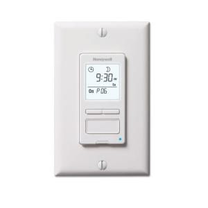 Honeywell Econo Switch 7 Day Programmable Solar Timer Switch for Lights with backlit display RPLS540A1002/U