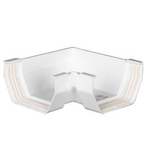 Amerimax Home Products 4 in. White Vinyl Mitre Inside or Outside T0403