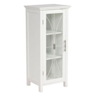 Elegant Home Fashions Victorian 15 in. W x 12.5 in. D x 34 in. H Floor Cabinet in White 9HD947