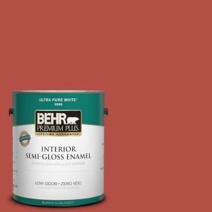 BEHR Premium Plus 1 gal. #T14 20 Amaryllis Semi Gloss Enamel Interior Paint 330001