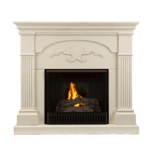 Southern Enterprises Sicilian Harvest 45 in. Gel Fuel Fireplace in Ivory 2948140