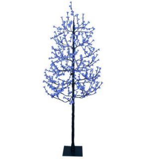 Sterling, Inc. 7.5 ft. LED Artificial Blossom Christmas Tree with Blue Lights 92411071