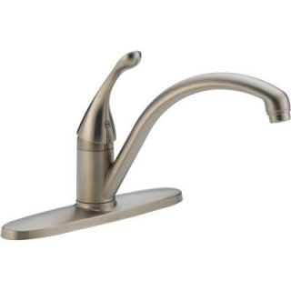 Delta Collins Lever Single Handle Kitchen Faucet in Stainless Steel 140 SS DST