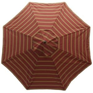 11 ft. Patio Umbrella in Red Tweed Stripe 9111 01222700