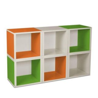 Way Basics Customizable Modular 13.4 x 12.6 x 11.2 Multi Color zBoard Tool Free Assembly Stackable Cube Organizer (6 Pack) PS MC 6 GNOEWE
