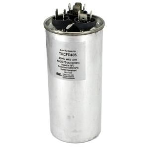 Packard 440 Volt 40/5 MFD Dual Rated Motor Run Round Capacitor TRCFD405