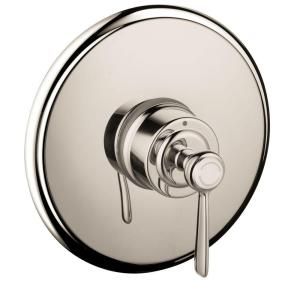 Hansgrohe Axor Montreux 1 Handle Pressure Balance Shower Faucet Trim Kit in Polished Nickel (Valve Not Included) 16508831