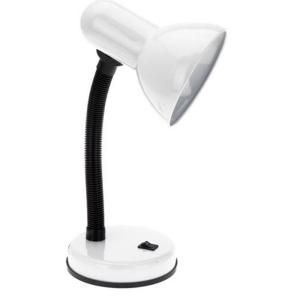 Simple Designs 5 in. White Basic Desk Lamp LD1003 WHT