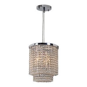 Worldwide Lighting Prism Collection 4 Light Chrome Chandelier W83740C10