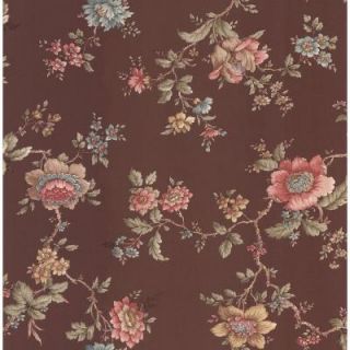 Brewster 56 sq. ft. Jacobean Floral Wallpaper 282 64017