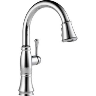 Delta Cassidy Single Handle Pull Down Sprayer Kitchen Faucet in Chrome 9197 DST