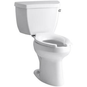 KOHLER Highline Classic Comfort Height 2 Piece 1.6 GPF Elongated Toilet in White K 3493 TR 0