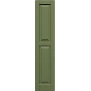 Winworks Wood Composite 12 in. x 56 in. Raised Panel Shutters Pair #660 Weathered Shingle 51256660