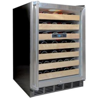 Vinotemp 50 Bottle Wine Cooler in Black/Stainless DISCONTINUED VT 50SBW