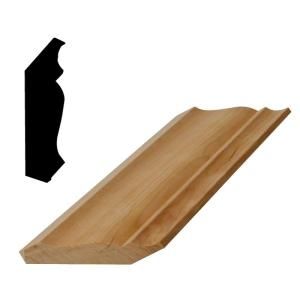 American Wood Moulding WM 49 11/16 in. x 3 5/8 in. x 120 in. Solid Cherry Crown Moulding 49 CHERRY10