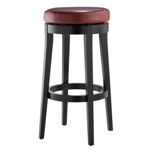 Home Decorators Collection Backless Red 30 in. H Swivel Bar Stool 0847100110