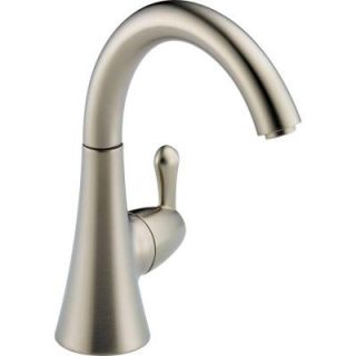 Delta Transitional Single Handle Kitchen Faucet in Stainless 1977 SS DST