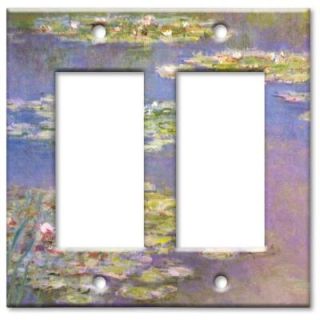 Art Plates Monet: Water Lilies   Double Rocker Wall Plate RR 14