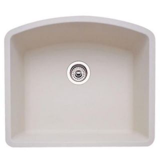 Blanco Diamond Undermount Composite 24x20 13/16x10 0 Hole Single Bowl Kitchen Sink in Biscuit 440176