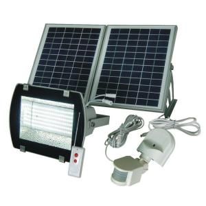 Solar Goes Green 50 ft. Range Outdoor Industrial Solar Flood Light 156 SMD/LED with Optional Motion PIR SGG F156 2R
