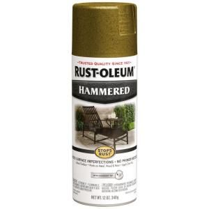 Rust Oleum Stops Rust 12 oz. Protective Enamel Hammered Gold Spray Paint (6 Pack) 7210830