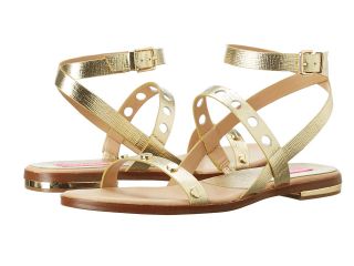 Isaac Mizrahi New York Stroll Womens Sandals (Gold)