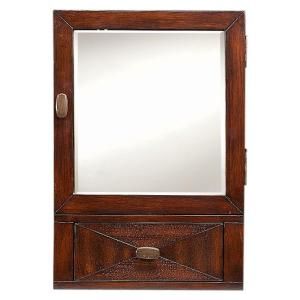 Home Decorators Collection Kyoto 17 in. x 25 in. Surface Mount Mirrored Medicine Cabinet in Dark Brown 3994710880