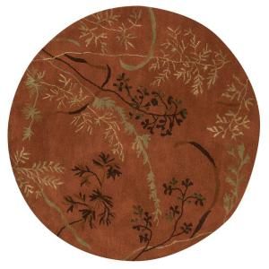 Home Decorators Collection Pacific Terra Cotta 5 ft. 9 in. Round Area Rug 5171125860