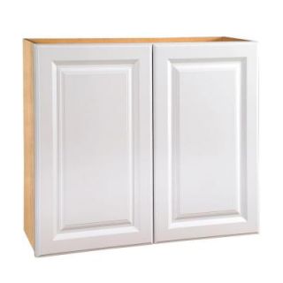 Home Decorators Collection Assembled 33x30x12 in. Wall Double Door Cabinet in Hallmark Arctic White W3330 HAW
