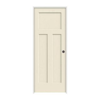 Jeld Wen Craftsman Smooth 3 Panel Solid Core Primed Molded