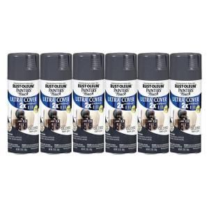 Painters Touch 12 oz. Gloss Dark Gray Spray Paint (6 Pack) DISCONTINUED 182684
